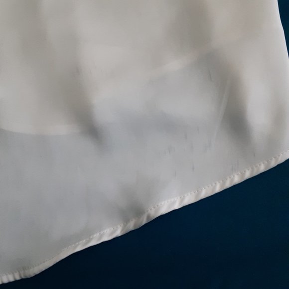 Women's Zara Cream Colored Polyester Long Sleeve Blouse, Size M - Picture 8 of 12